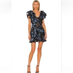 ELLIATT Collation Dress in Navy & Black Small NWT *Missing Belt*